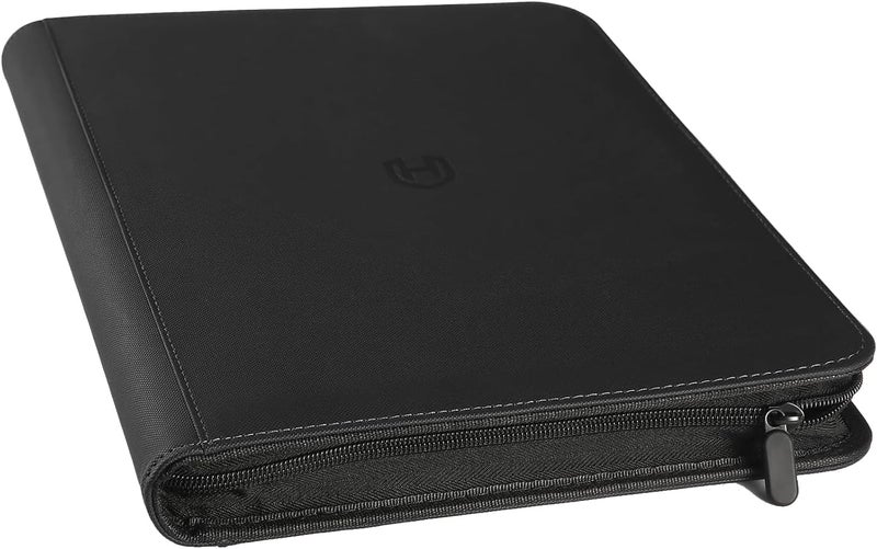 Pemocyny Card Binder 9 Pocket with Zipper, 648 Pockets Trading Card Holder Book, Premium PU Cover Zip Folder Binder, Side Loading Carrying Case Binder Album for TCG, MTG, Sports Cards, Game Cards - Image 1